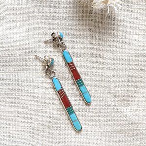 Sterling Silver Southwestern Turquoise Earrings
